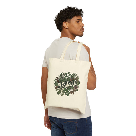 Plantaholic Cotton Canvas Tote Bag