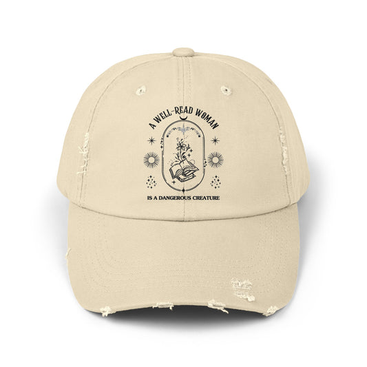 Book Lover Distressed Cap