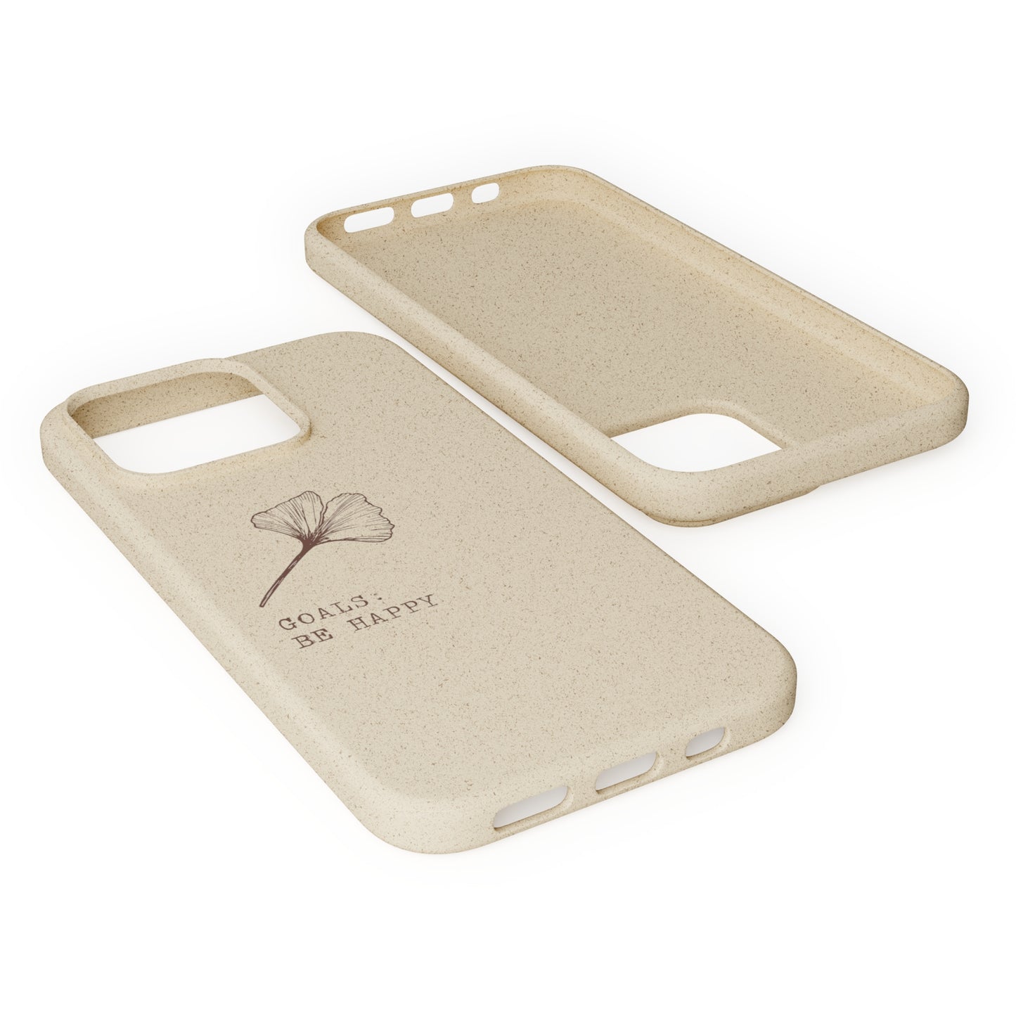 Be Happy Plant Themed Biodegradable Phone Case