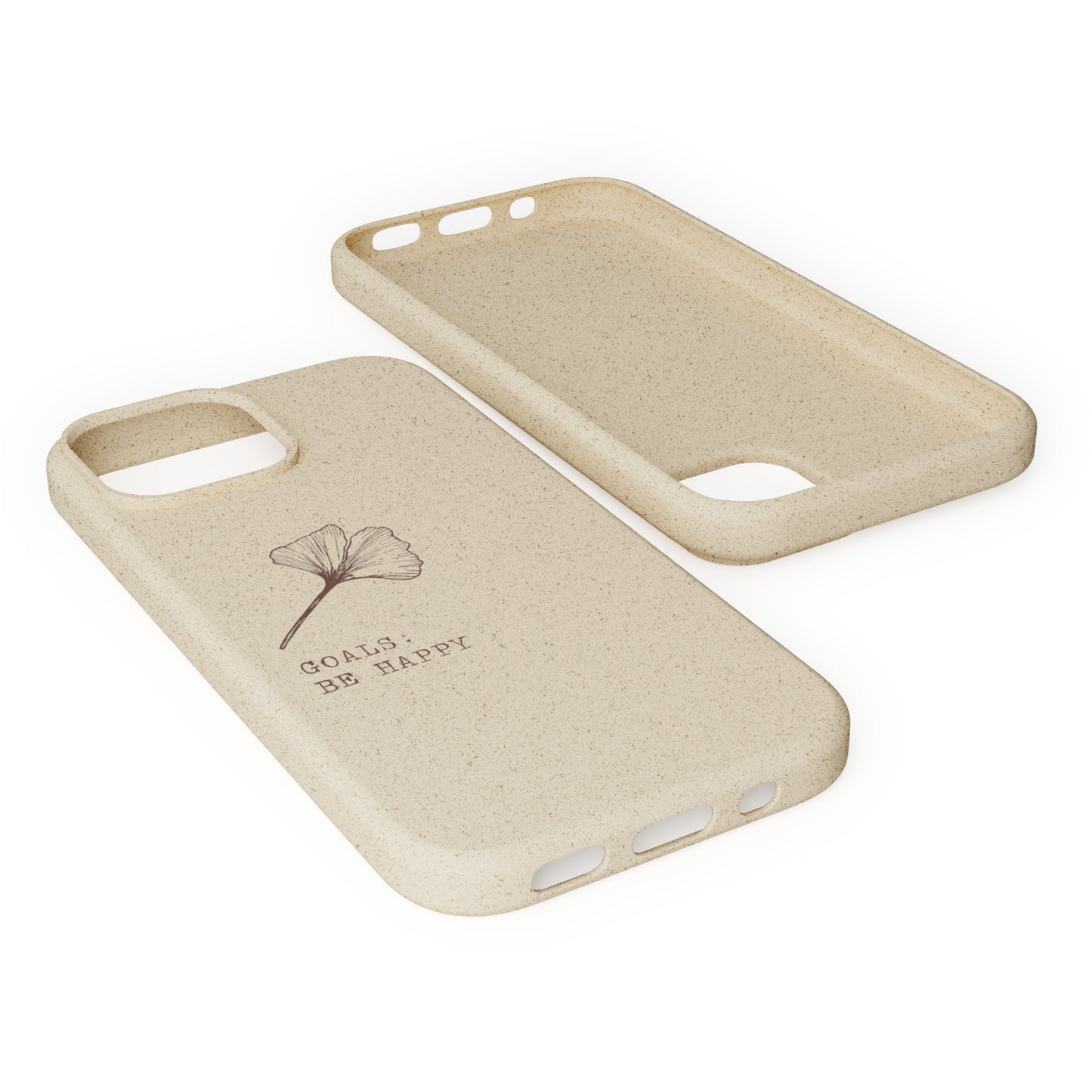 Be Happy Plant Themed Biodegradable Phone Case