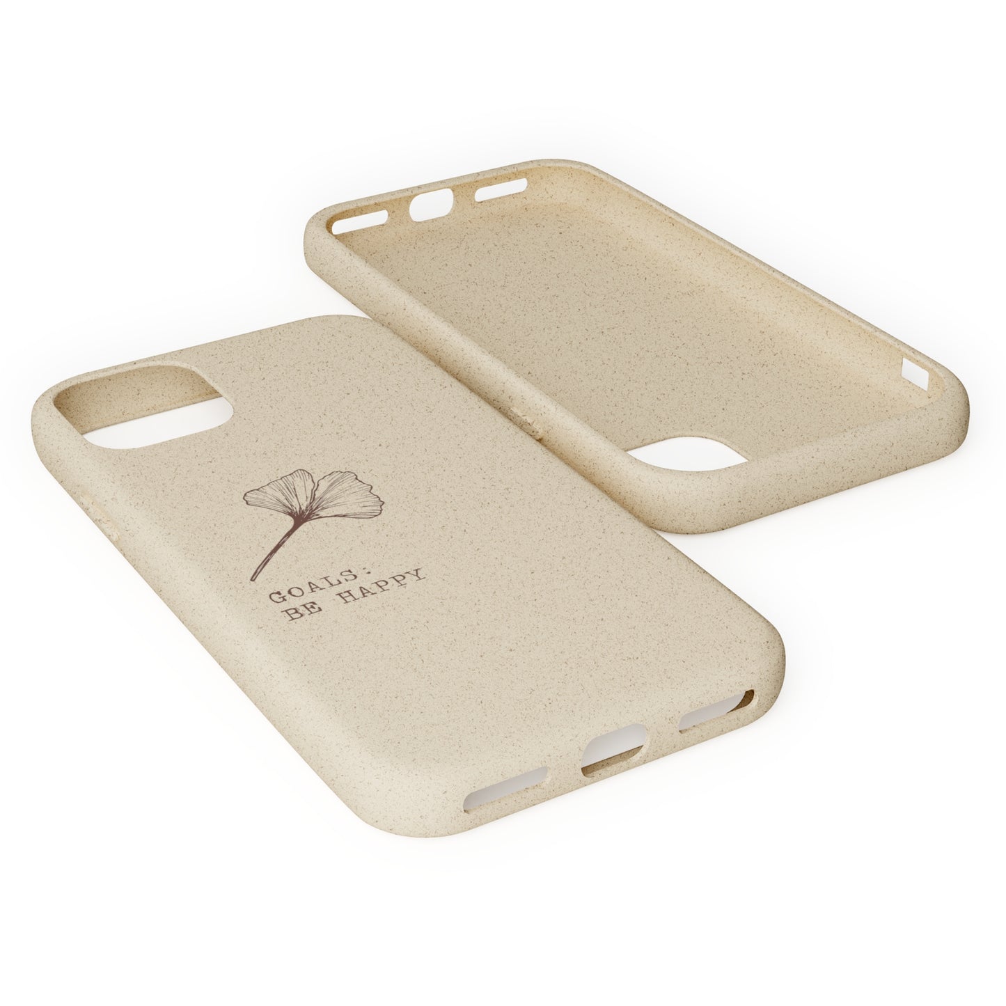 Be Happy Plant Themed Biodegradable Phone Case