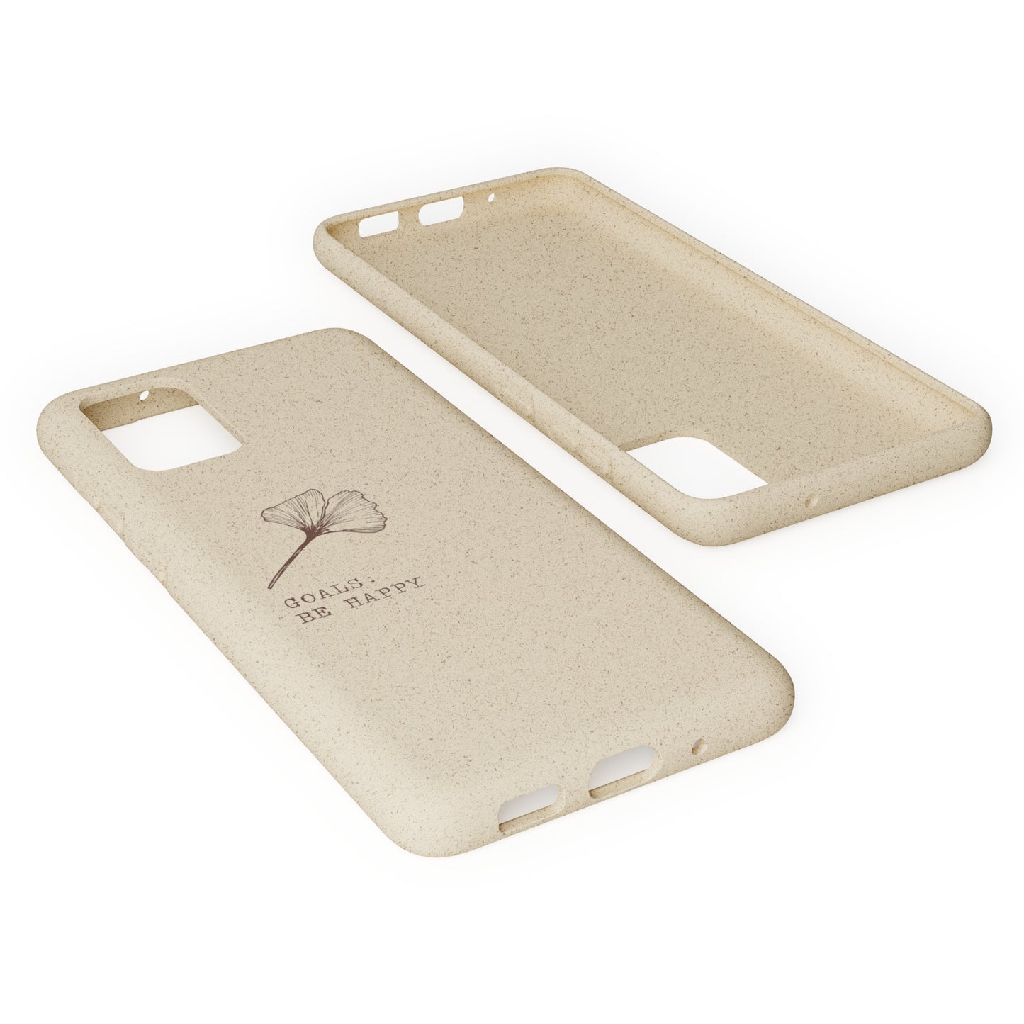 Be Happy Plant Themed Biodegradable Phone Case