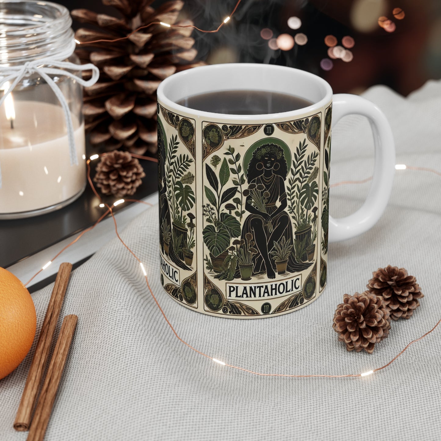 Mug Plantaholic Tarot Card Coffee Mug 11oz