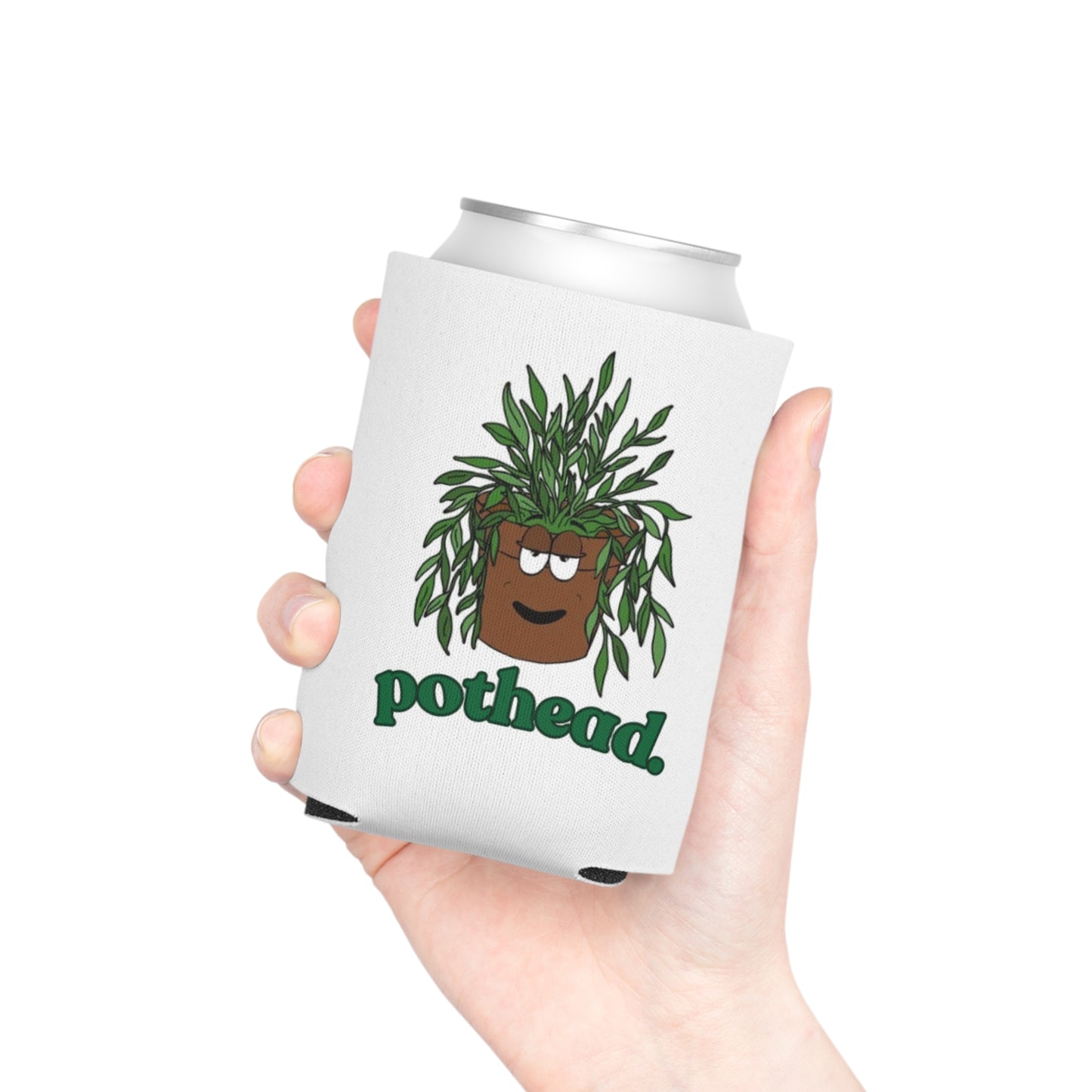 Punny Plant Pothead Can Cooler Coozie