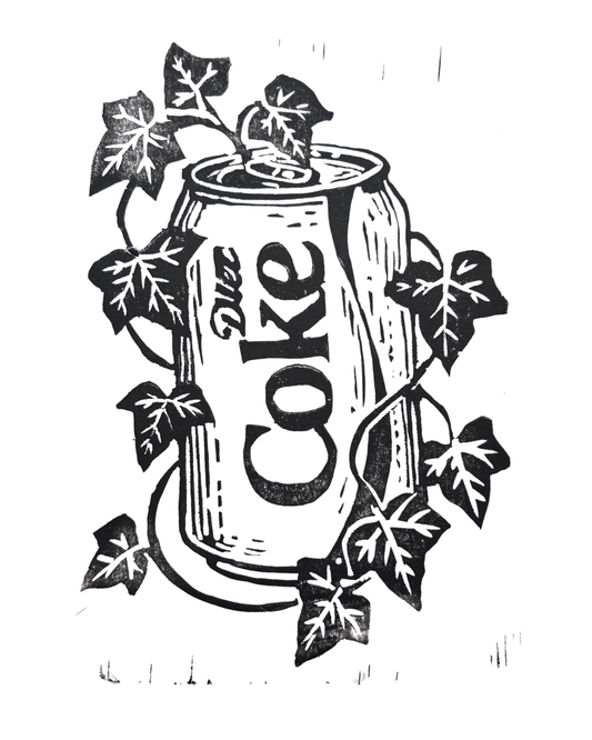After Us - Original Linocut Print