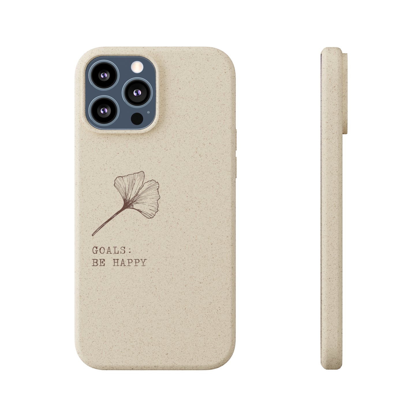 Be Happy Plant Themed Biodegradable Phone Case