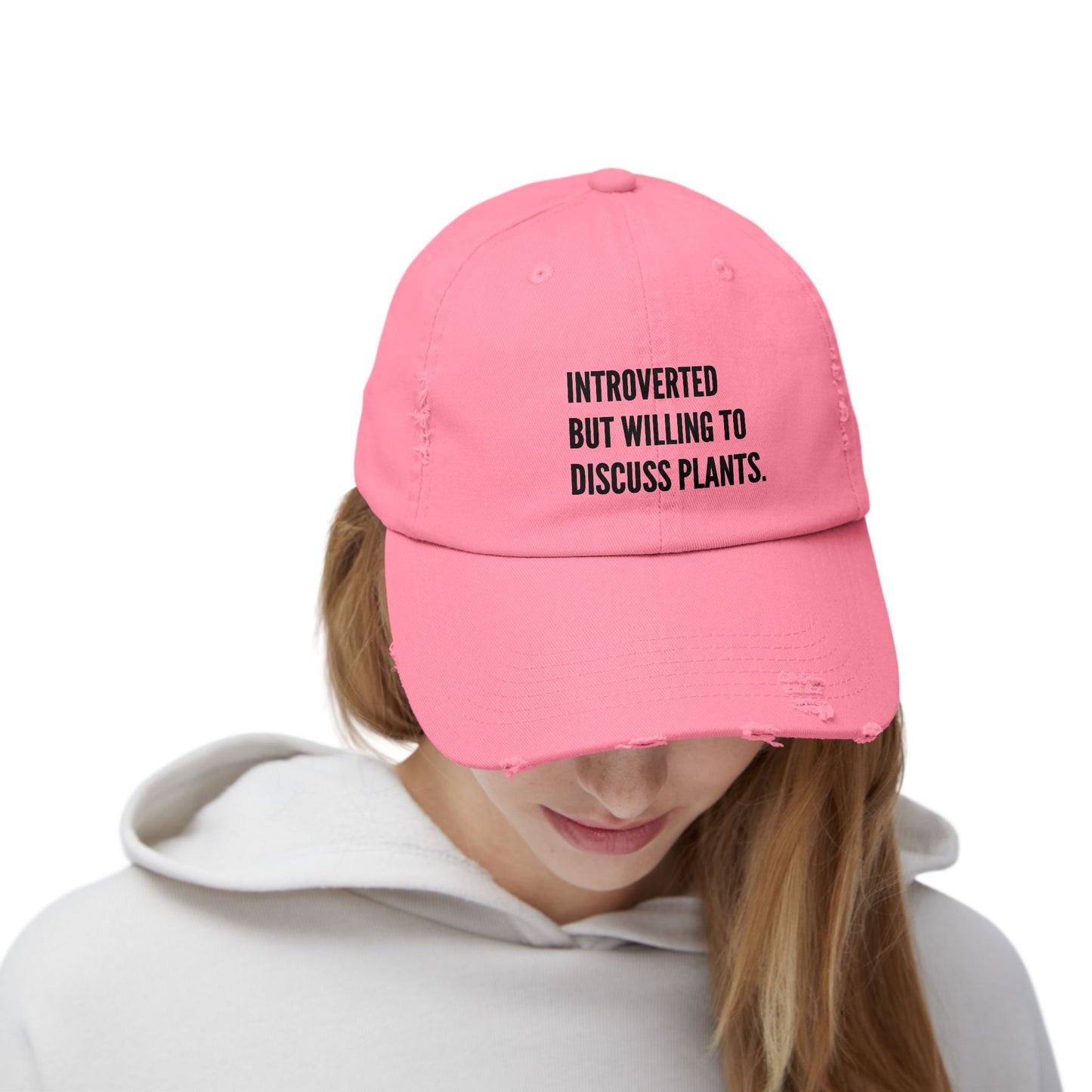 Plant Introvert Unisex Distressed Cap