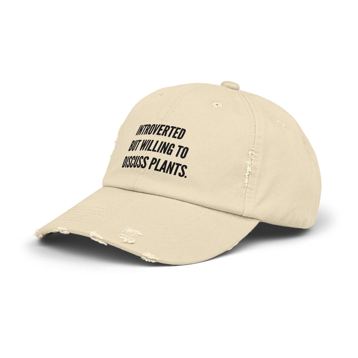 Plant Introvert Unisex Distressed Cap