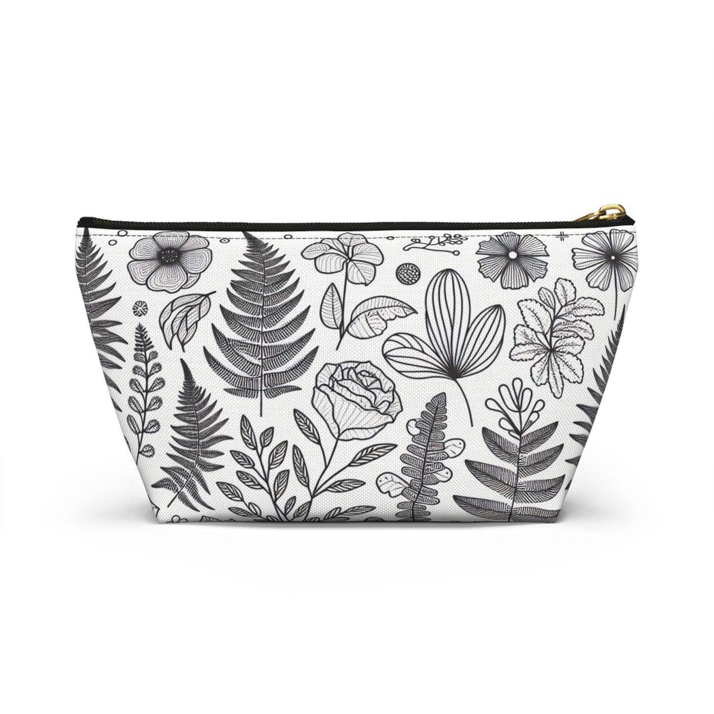 Plant Themed Accessory Pouch w T-bottom