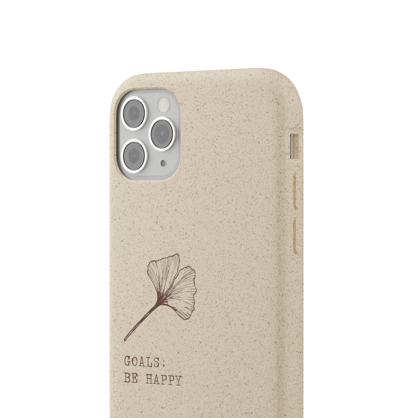 Be Happy Plant Themed Biodegradable Phone Case