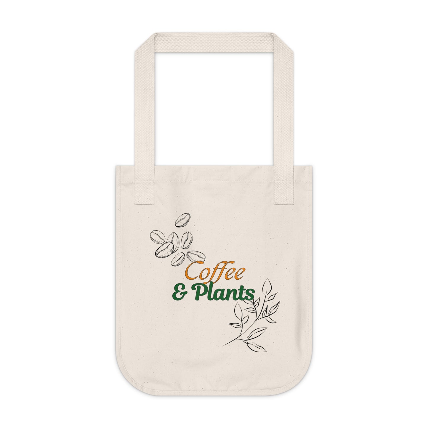 Coffee and Plant Lovers Organic Canvas Tote Bag