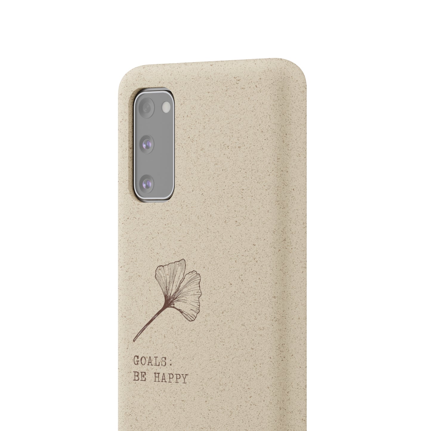 Be Happy Plant Themed Biodegradable Phone Case