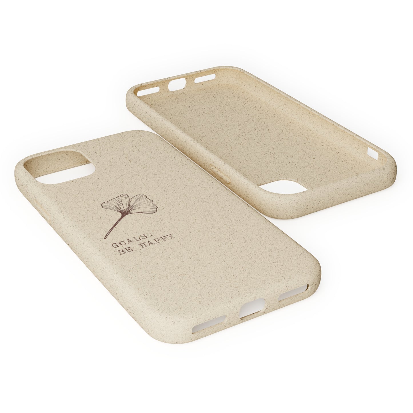 Be Happy Plant Themed Biodegradable Phone Case