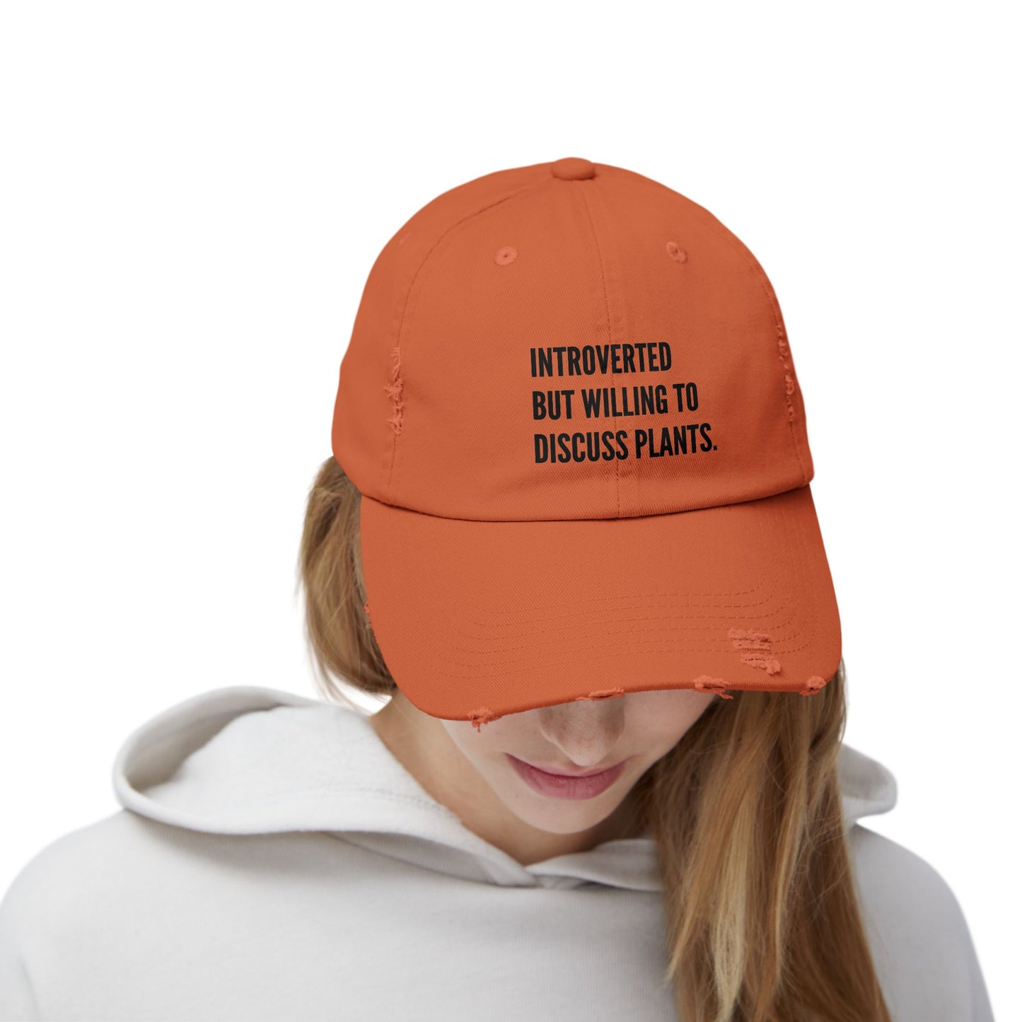 Plant Introvert Unisex Distressed Cap