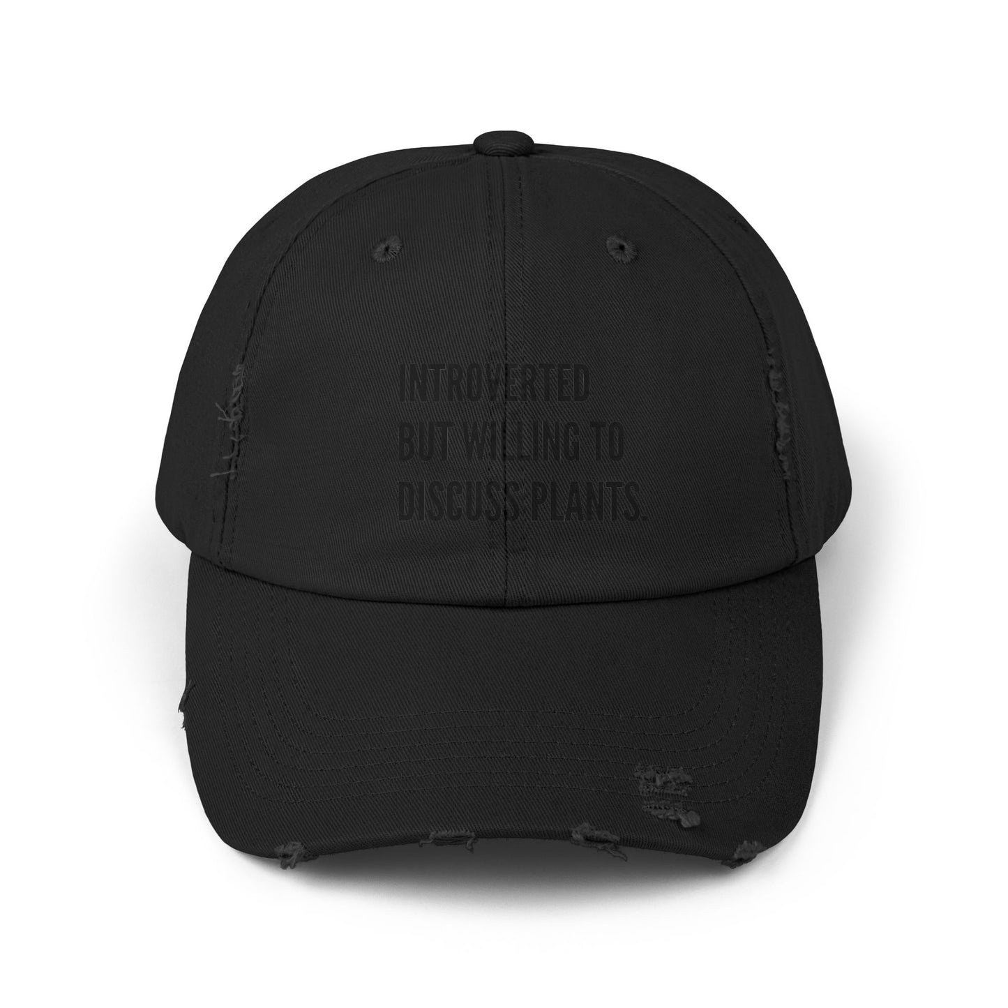 Plant Introvert Unisex Distressed Cap