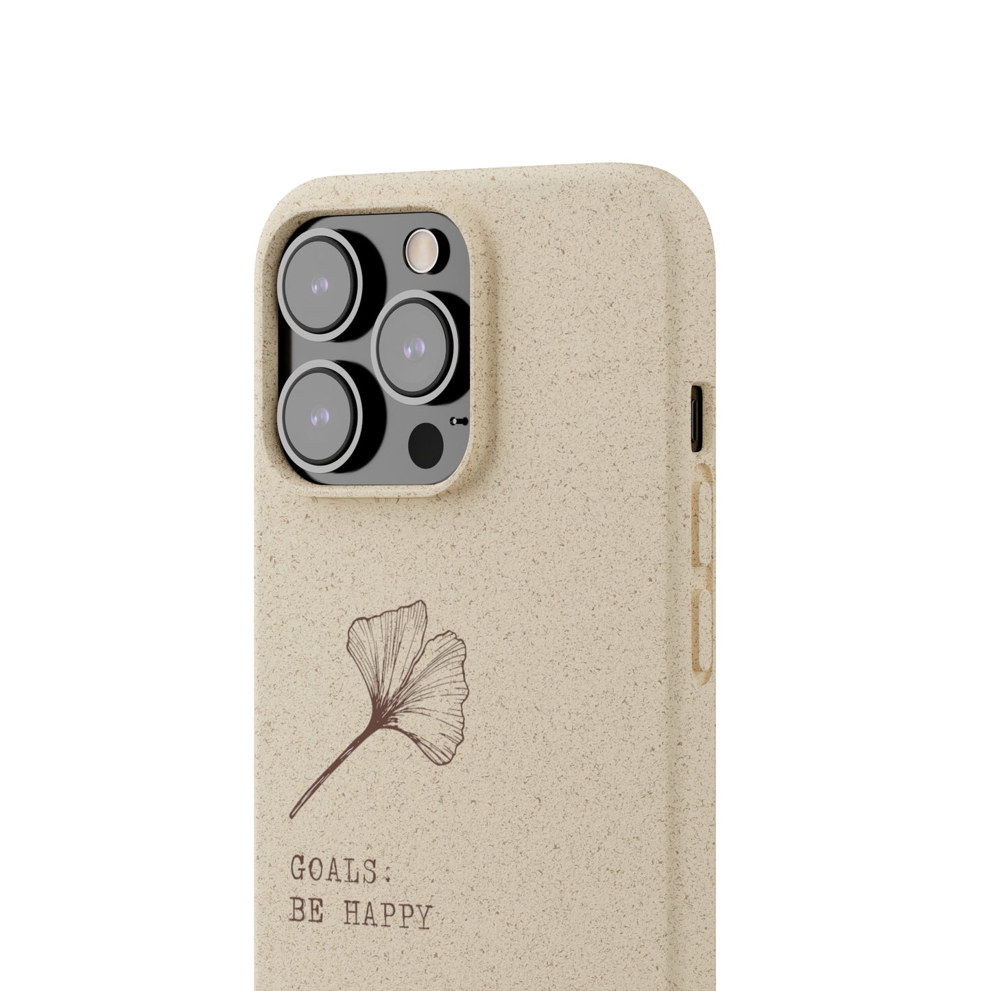 Be Happy Plant Themed Biodegradable Phone Case