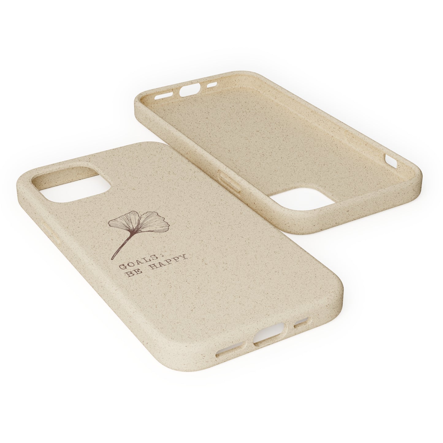 Be Happy Plant Themed Biodegradable Phone Case