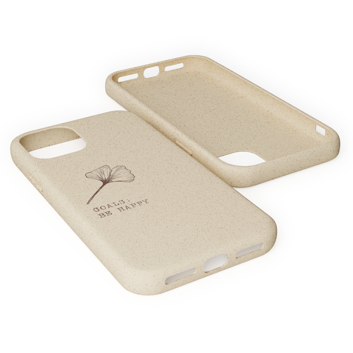 Be Happy Plant Themed Biodegradable Phone Case