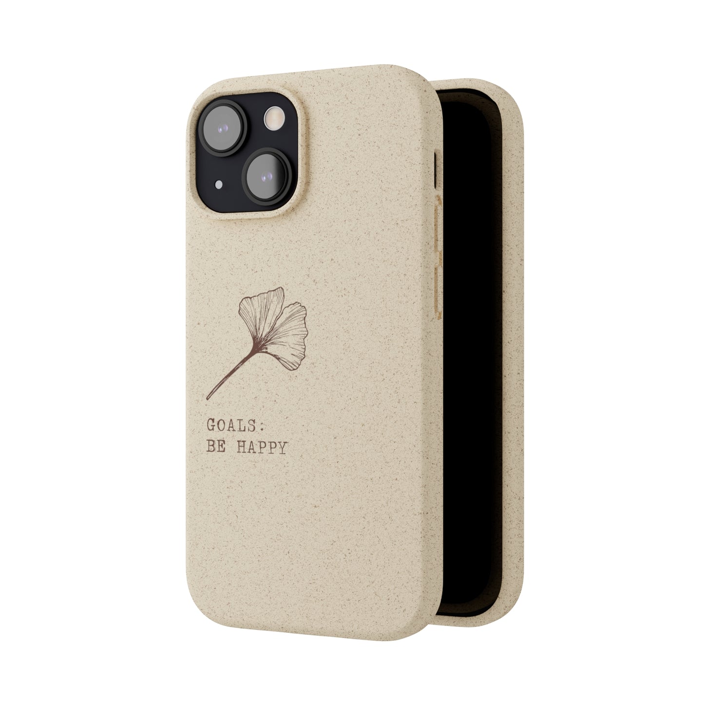 Be Happy Plant Themed Biodegradable Phone Case