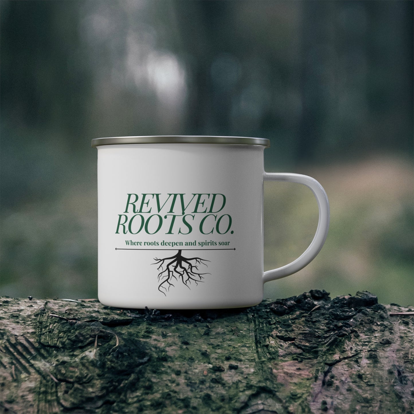 Punny Plant Pothead Enamel Camping Mug