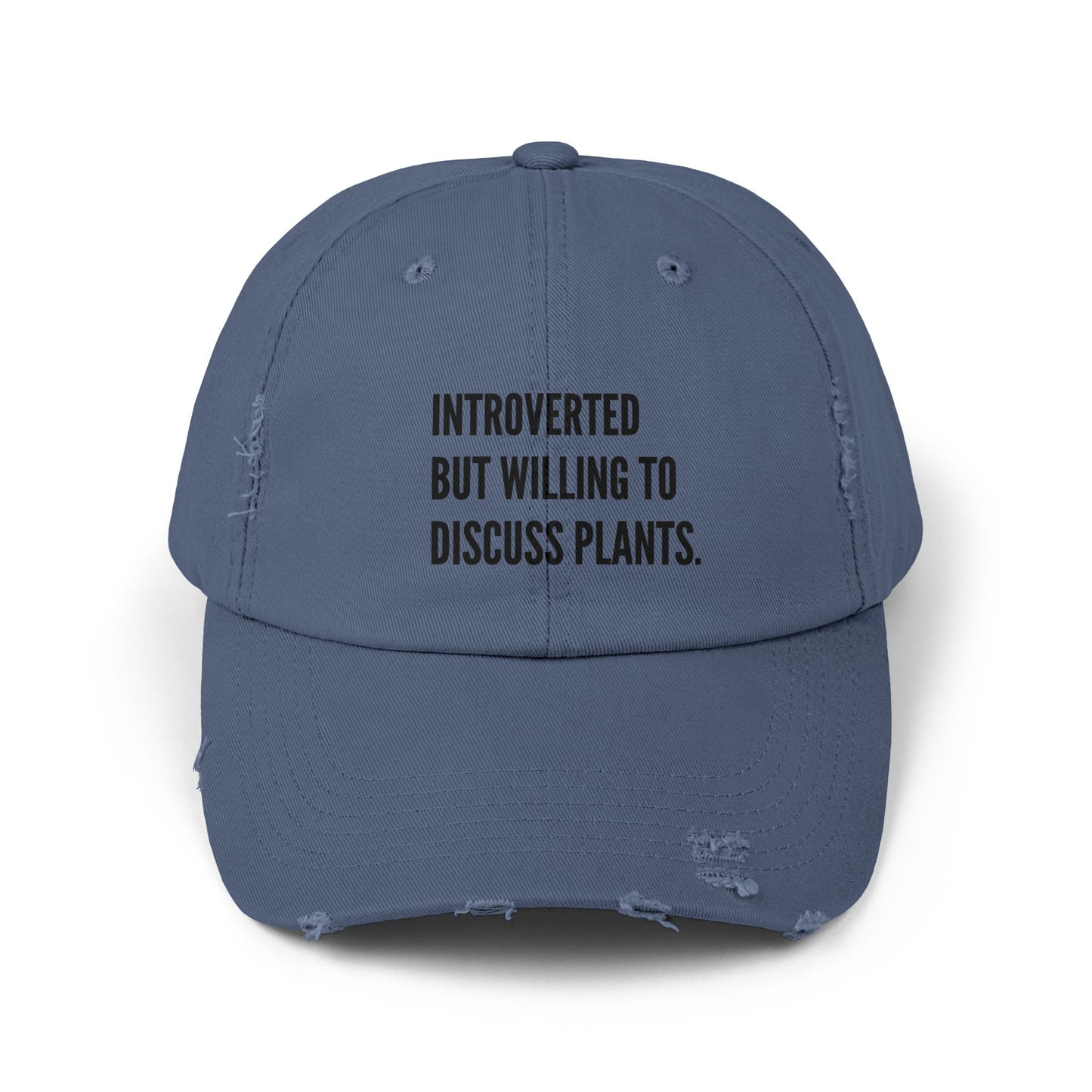 Plant Introvert Unisex Distressed Cap