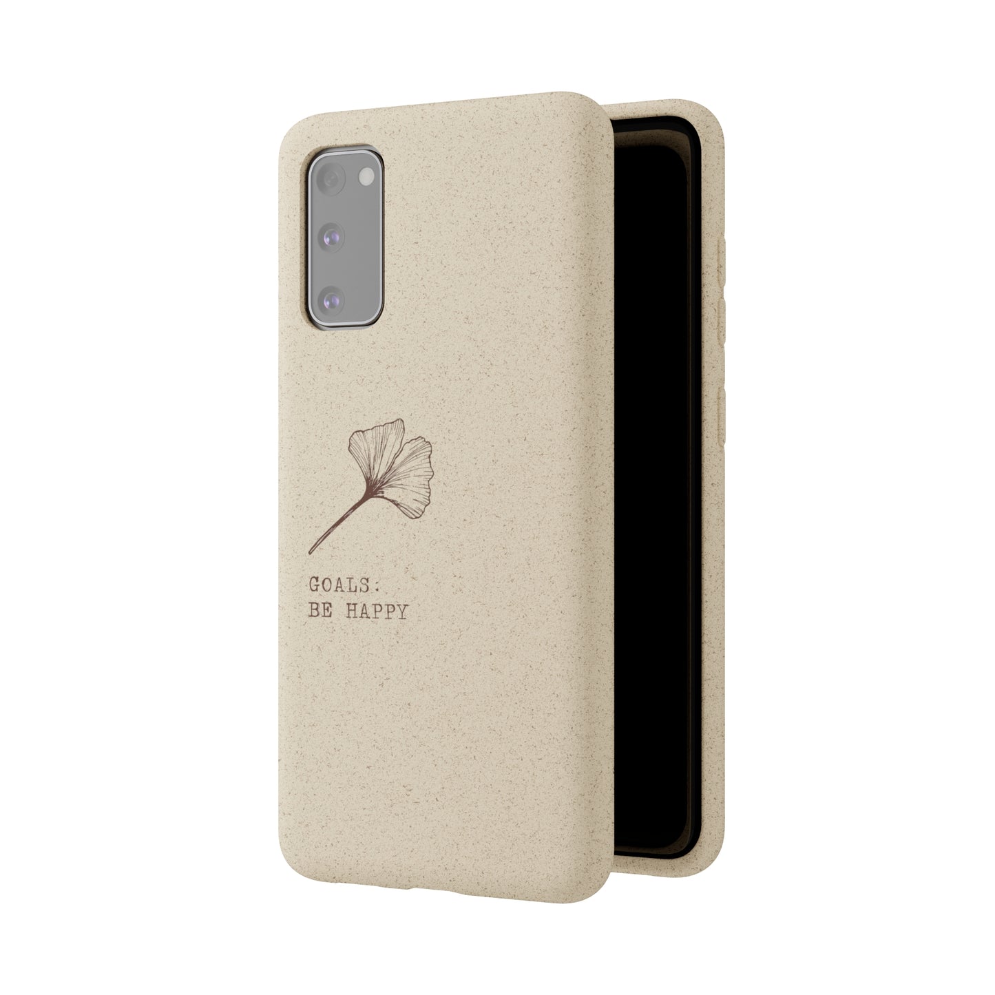 Be Happy Plant Themed Biodegradable Phone Case