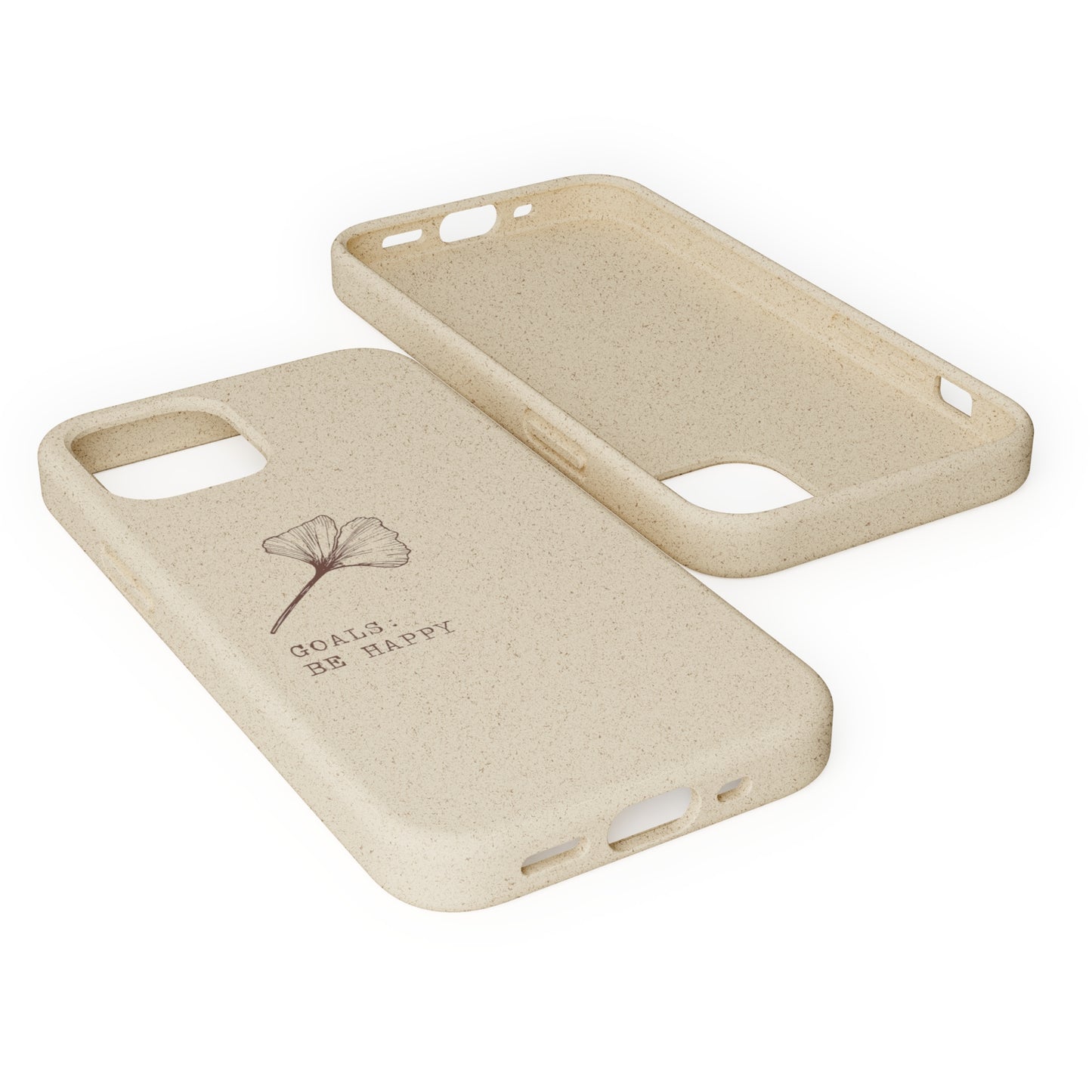 Be Happy Plant Themed Biodegradable Phone Case