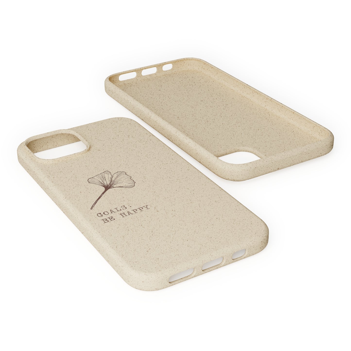 Be Happy Plant Themed Biodegradable Phone Case