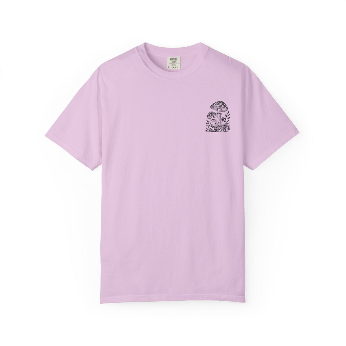 Mushroom Graphic T-Shirt — Botanical Fungi Chest & Back Print