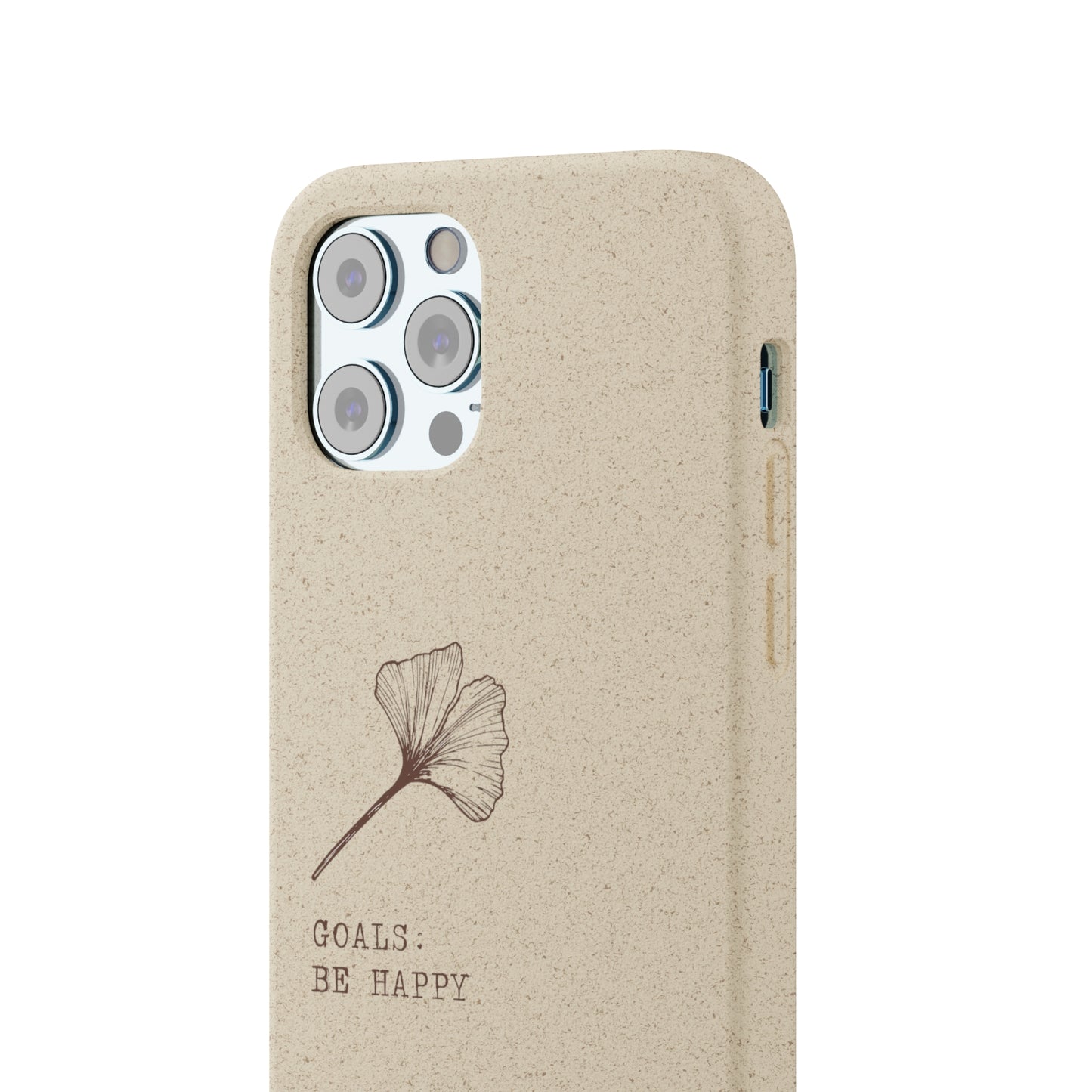 Be Happy Plant Themed Biodegradable Phone Case