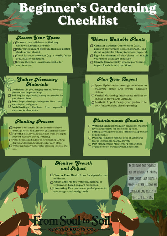 Free Gardening Checklist